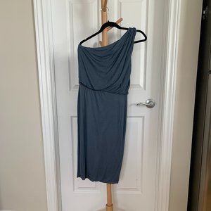 Fluxus Comfortable Cocktail Dress, Size S, Slate Blue